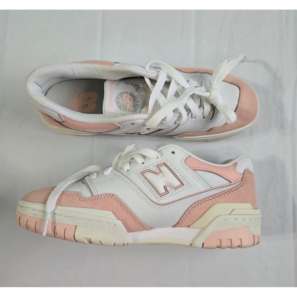 New Balance 550 White Pink Sneakers GSB550CD Womens 7.5 Kids 6 Low Top NWOT - Picture 8 of 15